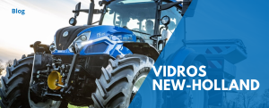 Vidros e para-brisas New Holland para tratores e colheitadeiras agrícolas