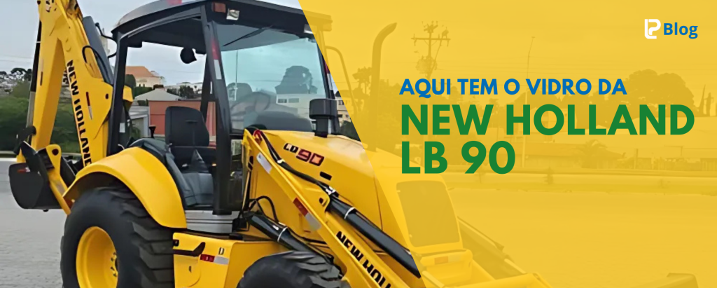 Para-brisa para Retroescavadeira New Holland LB 90